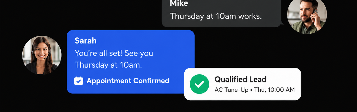 Lead being qualified and appointment confirmed